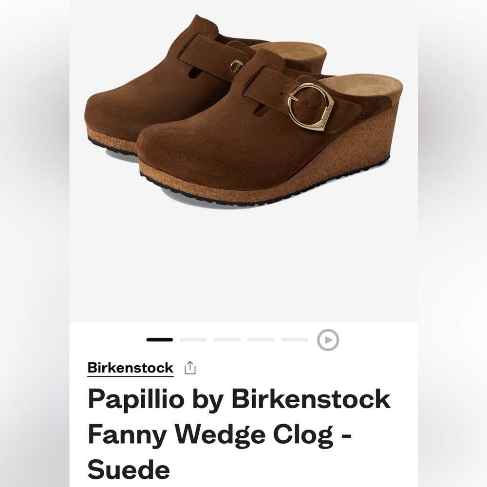 Birkenstock Papillio Fanny Wedge Clog 40